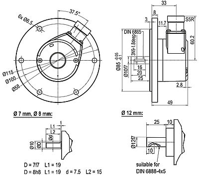 Drawing encoder WDGI115T S5R