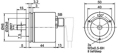 Zeichnung Drawing WDG50B SB