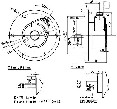 Drawing encoder WDGI115T S3