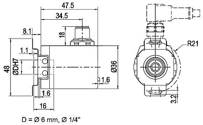 Zeichnung drawing WDGA36E IC5
