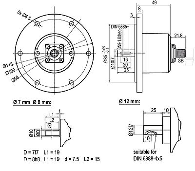 Drawing encoder WDGI115T SB