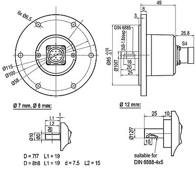 Drawing encoder WDGI115T S4