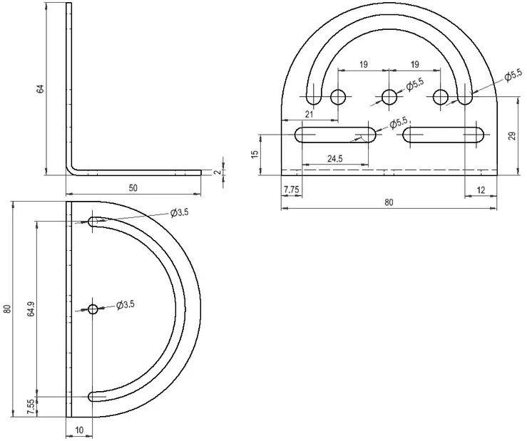 Zeichnung Drawing Montagewinkel Mounting angle speedMATE Zeichnung Drawing Montagewinkel Mounting angle speedMATE