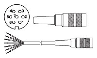KD740 Drehgeber Kabeldose KD740 Drehgeber Kabeldose