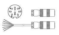 KD867 Drehgeber Kabeldose KD867 Drehgeber Kabeldose