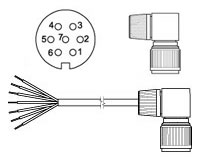 KDA740 Drehgeber Kabeldose KDA740 Drehgeber Kabeldose