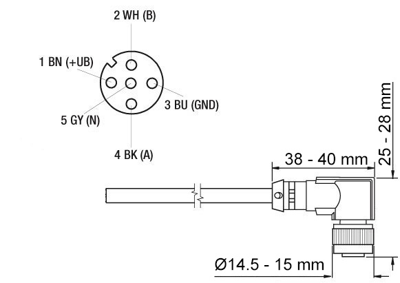 Z KIA567 Kabeldose Drehgeber Z KIA567 Kabeldose Drehgeber