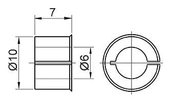Z WDGHA1006 Drehgeber Reduzierhuelse Z WDGHA1006 Drehgeber Reduzierhuelse
