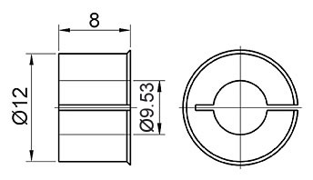 Z WDGHA1295 Drehgeber Reduzierhuelse