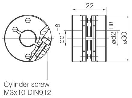 Z FSK22 coupling encoder