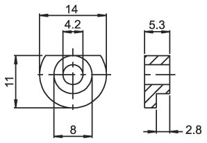 Z SP300 encoder clamping claw Z SP300 encoder clamping claw